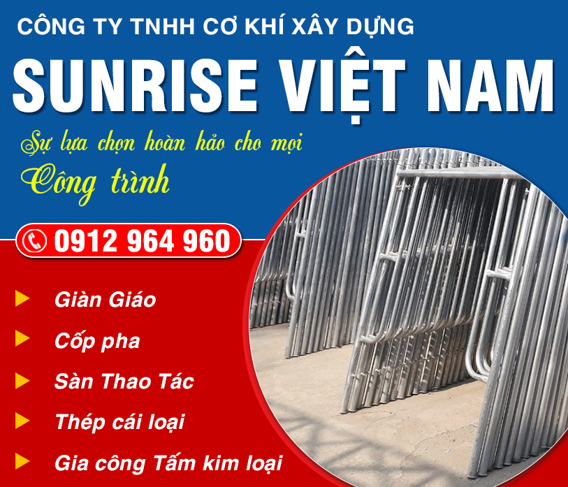 CÔNG TY TNHH CƠ KHÍ XÂY DỰNG SUNRISE VIỆT NAM